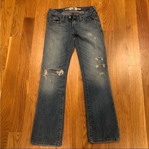 Vintage Abercrombie Destroyed Low Rise Bootcut Jeans
